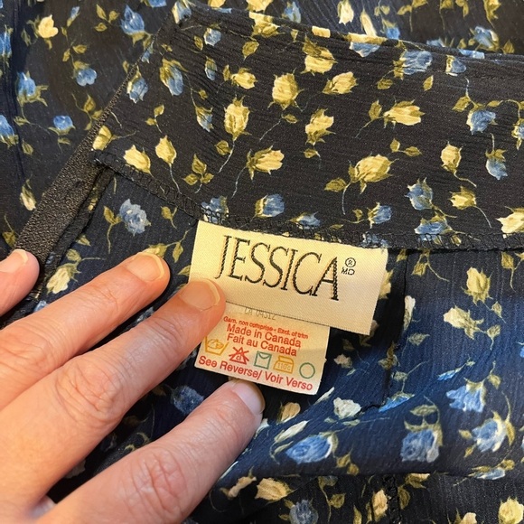 JESSICA – Vintage Floral Culotte Skirt – Size 16 - Picture 3 of 5